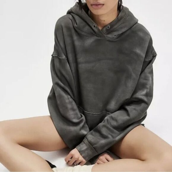 Free People Tops - Free People We the Free Your Favorite Washed Hoodie Greyhound Combo NWOT